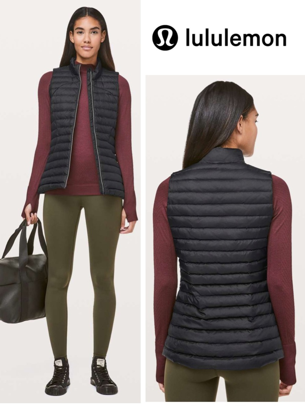 Lululemon Pack It Down Again Puffer Vest in Black (First Release)
